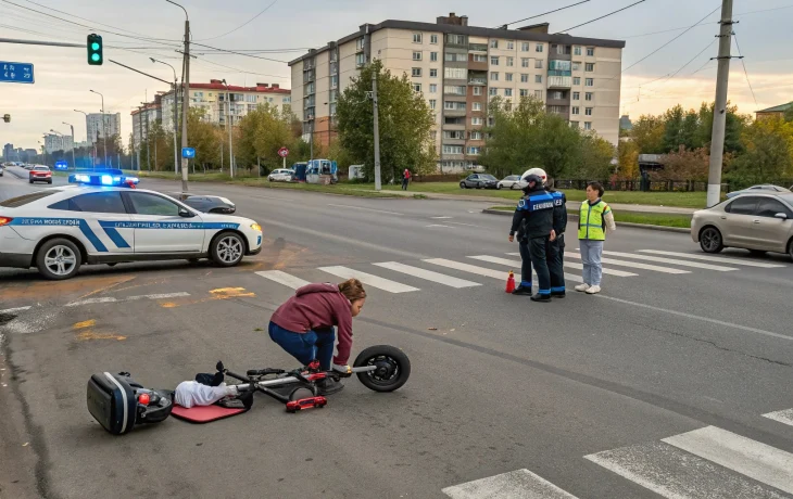 Водитель самоката сбил ребенка в Копейске и стал фигурантом уголовного дела