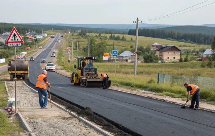 Под Красноярском ремонтируют дорогу Минино &ndash; Овинный за 48,2 млн рублей