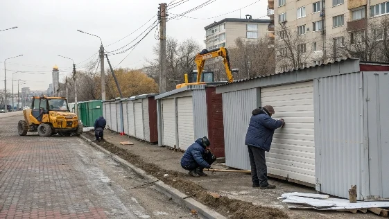 В Красноярске демонтируют 96 гаражей для новой дороги