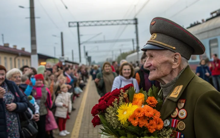 В Архипо-Осиповке 104-летний ветеран Курбаков отправился на парад Победы в Москву с особыми почестям