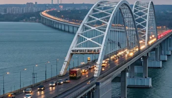 Многокилометровая пробка снова у Крымского моста