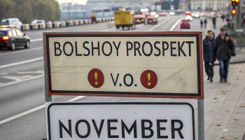 В Петербурге перекроют улицы в трёх районах из-за ремонта инженерных сетей до конца ноября