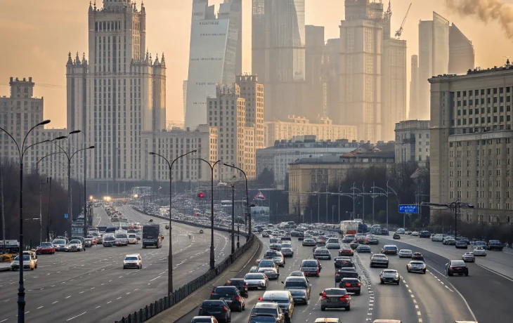 Семибалльные пробки парализовали Москву: водители застряли более часа на ключевых магистралях