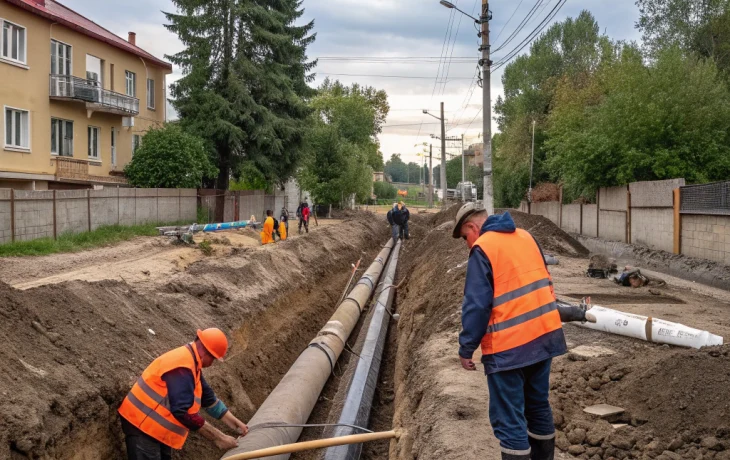 Завершён капитальный ремонт теплосети в станице Батуринской по нацпроекту