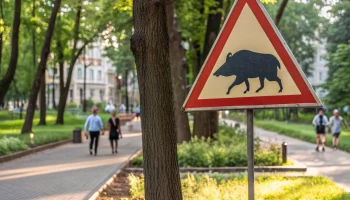 Москвичей просят соблюдать осторожность во время гона кабанов в городских лесах
