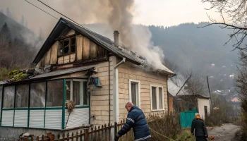 В Сочи пожар уничтожил дом в СНТ &laquo;Малинка&raquo;, хозяина спас сосед