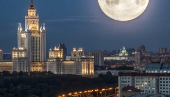 Москвичи увидят редкое суперлуние &mdash; самое яркое полнолуние осени 2025 года