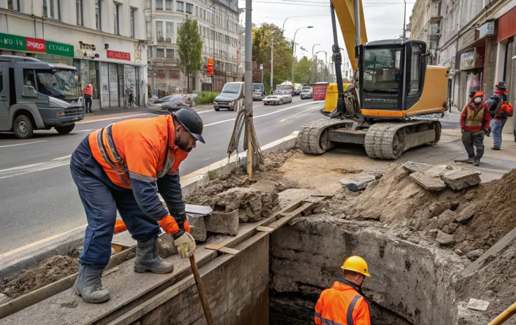 В Краснодаре обновляют ливневую систему на улице Снесарева и других участках города