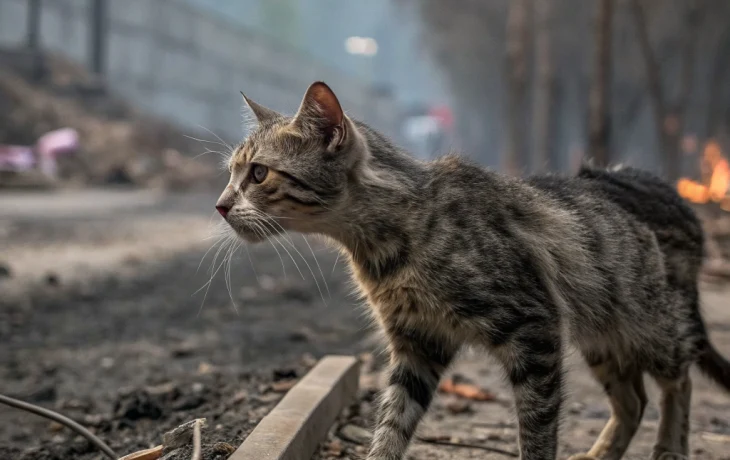 В Домодедово снова нашли обожжённого кота: волонтёры борются за жизнь Попугайчика