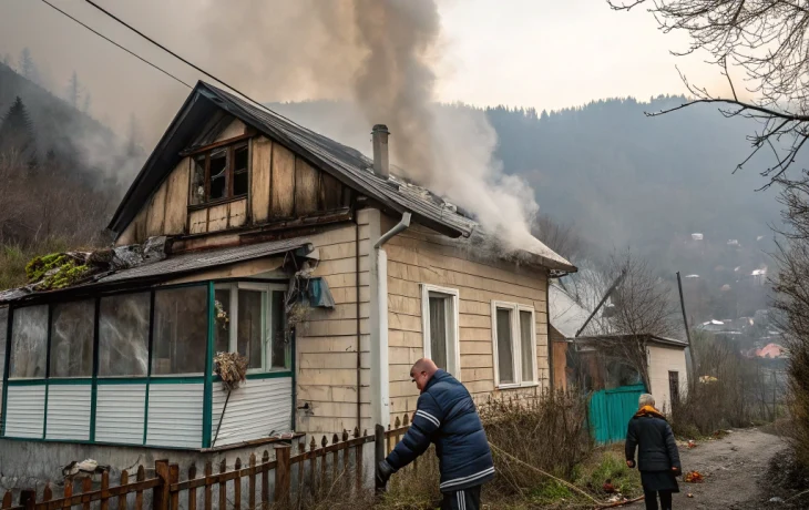 В Сочи пожар уничтожил дом в СНТ &laquo;Малинка&raquo;, хозяина спас сосед