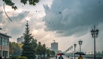 На Кубани 27 сентября ожидаются ветер, дожди и похолодание до +22 &deg;C