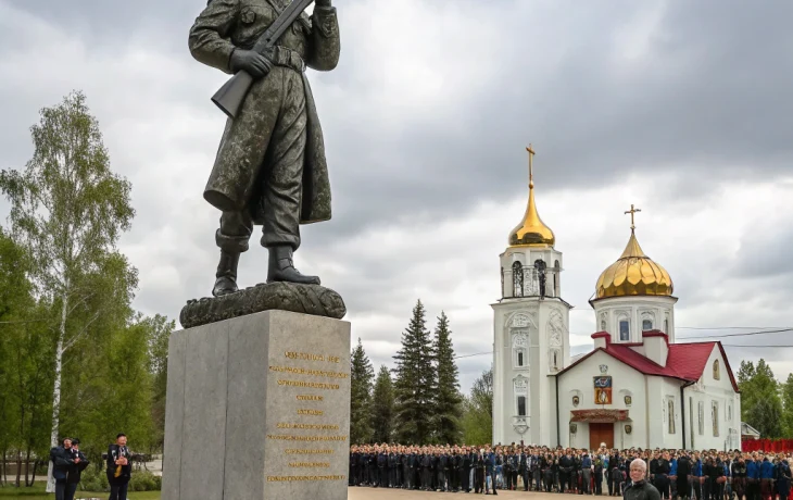 В Полтавской открыли памятник советскому солдату &mdash; символу Победы и освобождения Европы