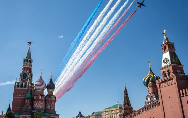 Фигура &laquo;Кубинский бриллиант&raquo; украсила небо Москвы на Параде Победы 9 мая