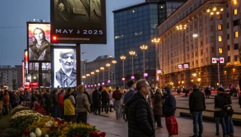 Фотографии героев ВОВ показали на цифровых экранах Москвы в рамках акции &laquo;Бессмертный полк&raquo;