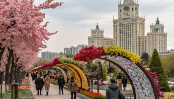 Фестиваль &laquo;Сады и цветы&raquo; раскрыл в Москве цветочные композиции и зеленые зоны ко Дню Победы