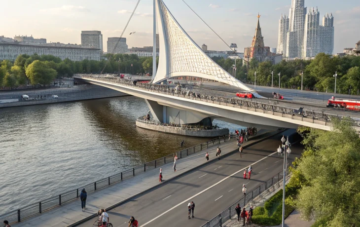 В Филевском Парке появится мост-парус длиной 250 метров