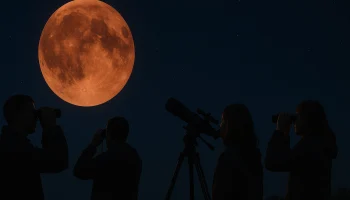 Жители Дона наблюдали &laquo;кровавую Луну&raquo; во время полного затмения