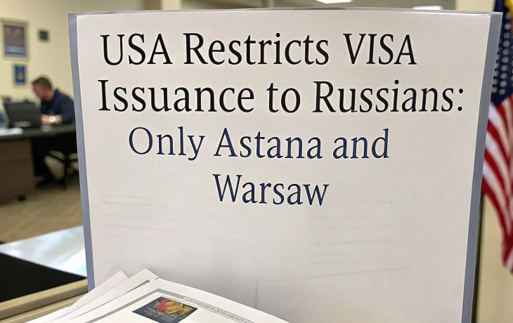 США ограничили выдачу виз россиянам: только Астана и Варшава